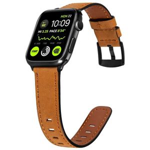 Retro lederen horlogeband voor Apple Watch Series 7 41 mm / 6 & SE & 5 & 4 40mm / 3 & 2 & 1 38 mm