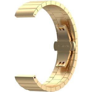 Voor Huawei Fit Mini One Bead Metal Steel Watch Strap (Gold)