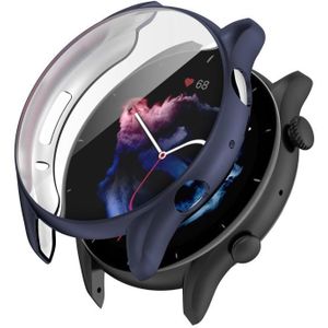 Voor Amazfit GTR 3 / GTR 3 PRO Volledige dekking TPU Watch Case (Electroplating Midnight Black)