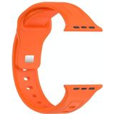 Voor Apple Watch SE 2023 40 mm siliconen horlogeband met vierkante gesp