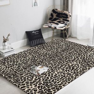 Fashion Leopard Print Carpet Living Room Mat  Size:60x90cm(R9)