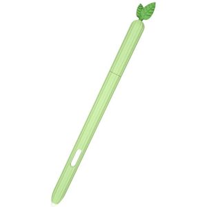 For Samsung Galaxy Tab S6 Lite P610 / P615 Fruit and Vegetable Shape Stylus Silicone Protective Case(Avocado)