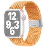 Gevlochten + roestvrijstalen vervanging horlogebanden voor Apple Watch Series 7 45 mm / 6 & SE & 5 & 4 44mm / 3 & 2 & 1 42mm