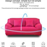 Four Seasons Solid Color Elastic Full Coverage Non-slip Sofa Cover(Rose Red)