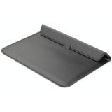 PU Leather Ultra-thin Envelope Bag Laptop Bag for MacBook Air / Pro 11 inch  with Stand Function(Black)