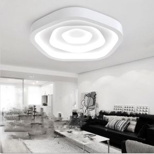 Rose Shape Modern Living Room Bedroom Minimalist LED Ceiling Lamp  Diameter: 630mm(White Light)