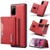 For Samsung Galaxy S20+ DG.MING M2 Series 3-Fold Multi Card Bag + Magnetic Back Cover Shockproof Case with Wallet & Holder Function(Red)