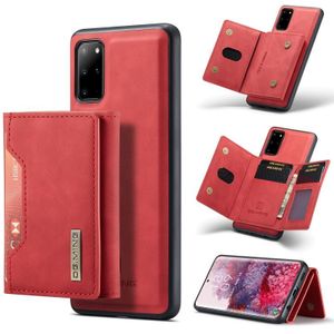 For Samsung Galaxy S20+ DG.MING M2 Series 3-Fold Multi Card Bag + Magnetic Back Cover Shockproof Case with Wallet & Holder Function(Red)