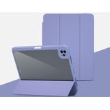 Magnetische split lederen slimme tablet hoesje voor iPad 9.7 2017/2018 (Lavendel Purple)