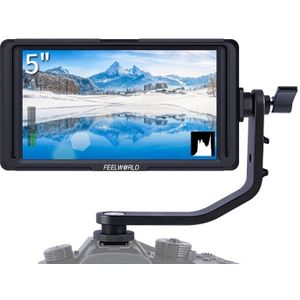 FEELWORLD F6S Full HD 1920x1080 5.0 inch IPS Screen DSLR Camera Field Monitor with Tilt Arm  Support 4K HDTV Input / Output