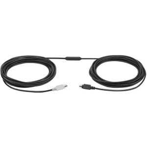 Logitech CC3500 Connect Speaker Microphone HUB Camera DIN Port Extension Cable  Cable Length: 10m (Black)