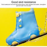 Kinderen Regenboot Cover Waterdichte Anti-Slip Regenlaars Cover Verdikte Siliconen Regenlaarzen  Maat: 26-27 (Geel)