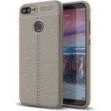 For Huawei Honor 10 Lite Litchi Texture Soft TPU Protective Case (Grey)
