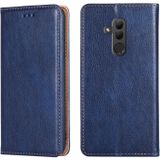 For Huawei Mate 20 lite PU + TPU Gloss Oil Solid Color Magnetic Horizontal Flip Leather Case with Holder & Card Slot & Wallet(Blue)