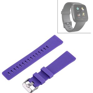 For Fitbit Versa Simple Fashion Silicone Watch Strap(Purple)