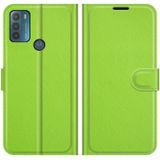 For Motorola Moto G50 Litchi Texture Horizontal Flip Protective Case with Holder & Card Slots & Wallet(Green)