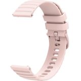 Voor Amazfit GTR 2e 22 mm golvende gestippelde siliconen horlogeband in effen kleur
