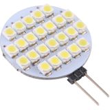 G4 24 LEDs SMD 3528 168LM 6000-6500K Stepless Dimming Energy Saving Light Pin Base Lamp Bulb  DC 12V(White Light)