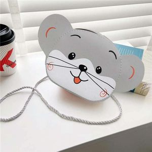 4 PCS Children Mini Cute Cartoon Single Shoulder Bags(Little Gray Mouse)