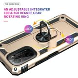 For Xiaomi Redmi K40 / K40 Pro Shockproof TPU + PC Protective Case with 360 Degree Rotating Holder(Gold)