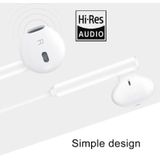 Original Huawei CM33 Type-C Headset Wire Control In-Ear Earphone with Mic  For Huawei P20 Series  Mate 10 Series(White)