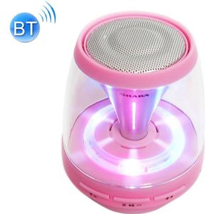 SHABA VS-18 Bluetooth 4.2 Multi-function Portable Small Magic Lamp Colorful Wireless Bluetooth Speaker (Pink)