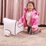 Waterproof Mini Inflatable Baby Seats SofaChair Furniture Bean Bag Seat Cushion(Sky blue seat)