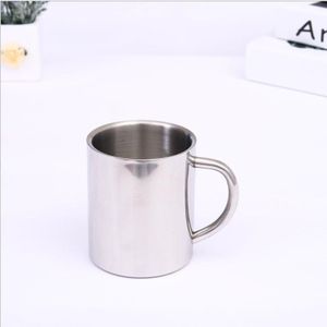 Double Wall Stainless Steel Coffee Mug Portable Termo Cup Travel Tumbler Coffee Jug Milk Tea Beer Cups Double Office Water Mugs(300ML)