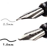 X750 briefpapier RVS Vulpen middellange NIB inkt pennen school Oiifice gift  NIB grootte: 0.5 mm (ivoor)