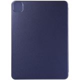 For iPad Pro 11 inch (2020) / Pro 11 2018 / Air 2020 10.9 Horizontal Flip Ultra-thin Non-buckle Magnetic PU Leather Case With Three-folding Holder & Sleep / Wake-up Function(Dark Blue)