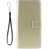 For Nokia 7.3 Retro Crazy Horse Texture Horizontal Flip Leather Case with Holder & Card Slots & Lanyard(Gold)