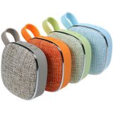 X25new Cloth Texture Square Portable Mini Bluetooth Speaker  Support Hands-free Call & TF Card & AUX(Green)