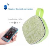 X25new Cloth Texture Square Portable Mini Bluetooth Speaker  Support Hands-free Call & TF Card & AUX(Green)