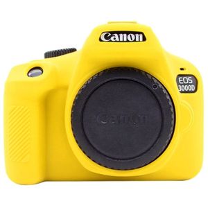PULUZ Soft Silicone Protective Case for Canon EOS 3000D / 4000D(Yellow)