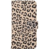 For  iPhone X  Leopard Pattern PU + PC Horizontal Flip Leather Protective Case with Holder & Card Slots(Brown)