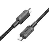 hoco X94 Leader 60W USB-C / Type-C naar USB-C / Type-C oplaadgegevenstabel  lengte: 1m