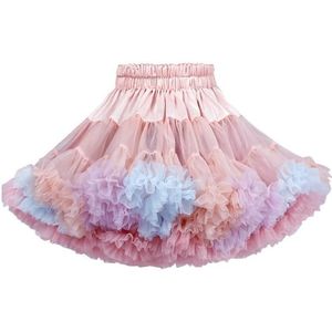 Girls AB Both Sides Wear Tutu Skirt (Color:Dream Fantasy Powder Size:110)
