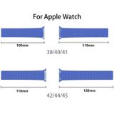 Geïntegreerde siliconenvervangingriem horlogeband voor Apple Watch Series 7 41mm / 6 & SE & 5 & 4 40mm / 3 & 2 & 1 38mm (Starlight)