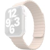 Geïntegreerde siliconenvervangingriem horlogeband voor Apple Watch Series 7 41mm / 6 & SE & 5 & 4 40mm / 3 & 2 & 1 38mm (Starlight)