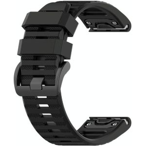 Voor Garmin Fenix 6x Pro 26mm siliconen sportband