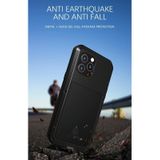 Love Mei Metal Shockproof Waterdicht Dustichte Beschermende telefoon Case voor iPhone 13 Pro Max (Leger Groen)
