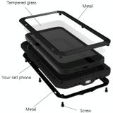 Love Mei Metal Shockproof Waterdicht Dustichte Beschermende telefoon Case voor iPhone 13 Pro Max (Leger Groen)