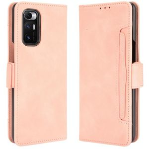 For Xiaomi Mi Mix Fold Skin Feel Calf Pattern Horizontal Flip Leather Case with Holder & Card Slots & Photo Frame(Pink)