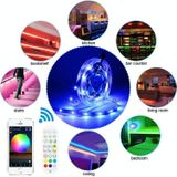 20M 360 LED's Bluetooth Suit Smart Music Sound Control Light Strip niet-waterdicht 5050 RGB kleurrijke sfeer LED-licht strip met 24-toetsen afstandsbediening (UK Plug)