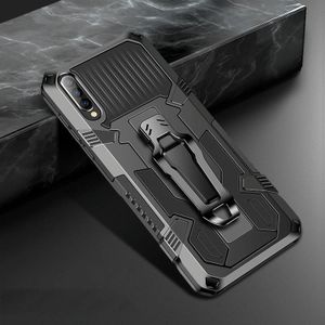 For Samsung Galaxy A70 Machine Armor Warrior Shockproof PC + TPU Protective Case(Black)