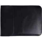 15.4 inch PU + Nylon Laptop Bag Case Sleeve Notebook Carry Bag  For MacBook  Samsung  Xiaomi  Lenovo  Sony  DELL  ASUS  HP (Black)