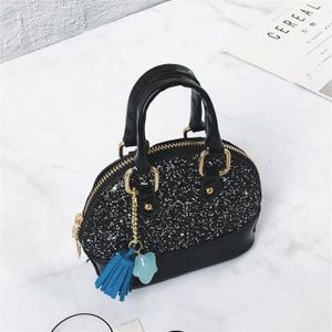 Cute Leather Shoulder Bag Messenger Bag Girls Solid Color Mini Zip Small Square Bag Tote Bag(Black)