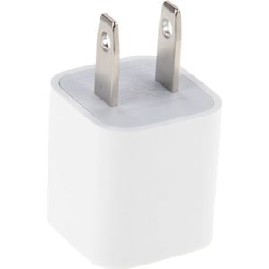Original US Socket Plug USB Charger  For iPhone 6s & 6s Plus  iPhone 6 & 6 Plus  iPhone 5S / 5G  iPhone 4 & 4S  iPod Touch(White)