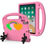 For iPad Air / Air 2 / 9.7 2017 / 9.7 2018 Love Small Palm Holder EVA Tablet Case(Pink)
