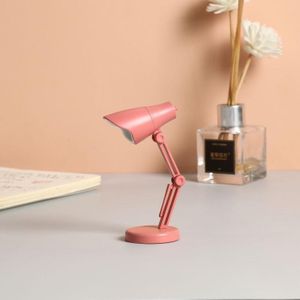 LED opvouwbare mini magnetische bureaulamp met clip (LD01 Rose Red)